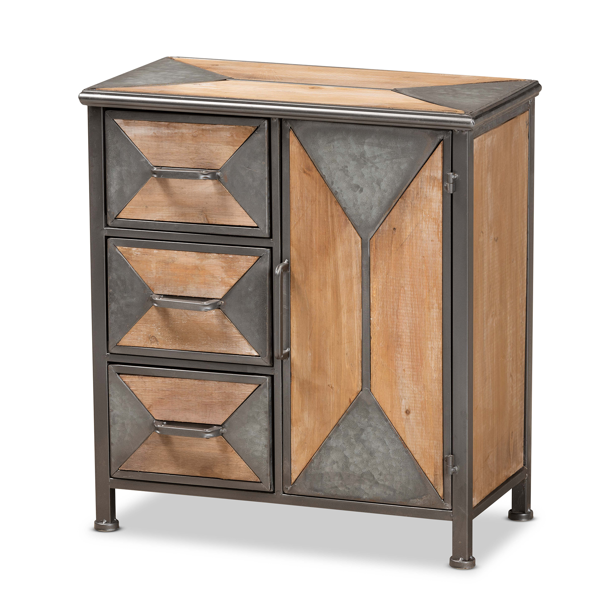 Industrial accent store chest